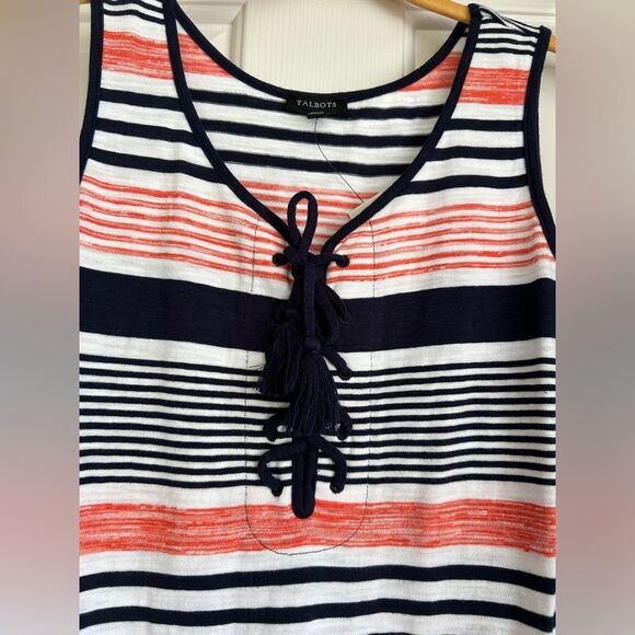 NWT Talbots Striped Maxi Dress - Picture 3 of 4